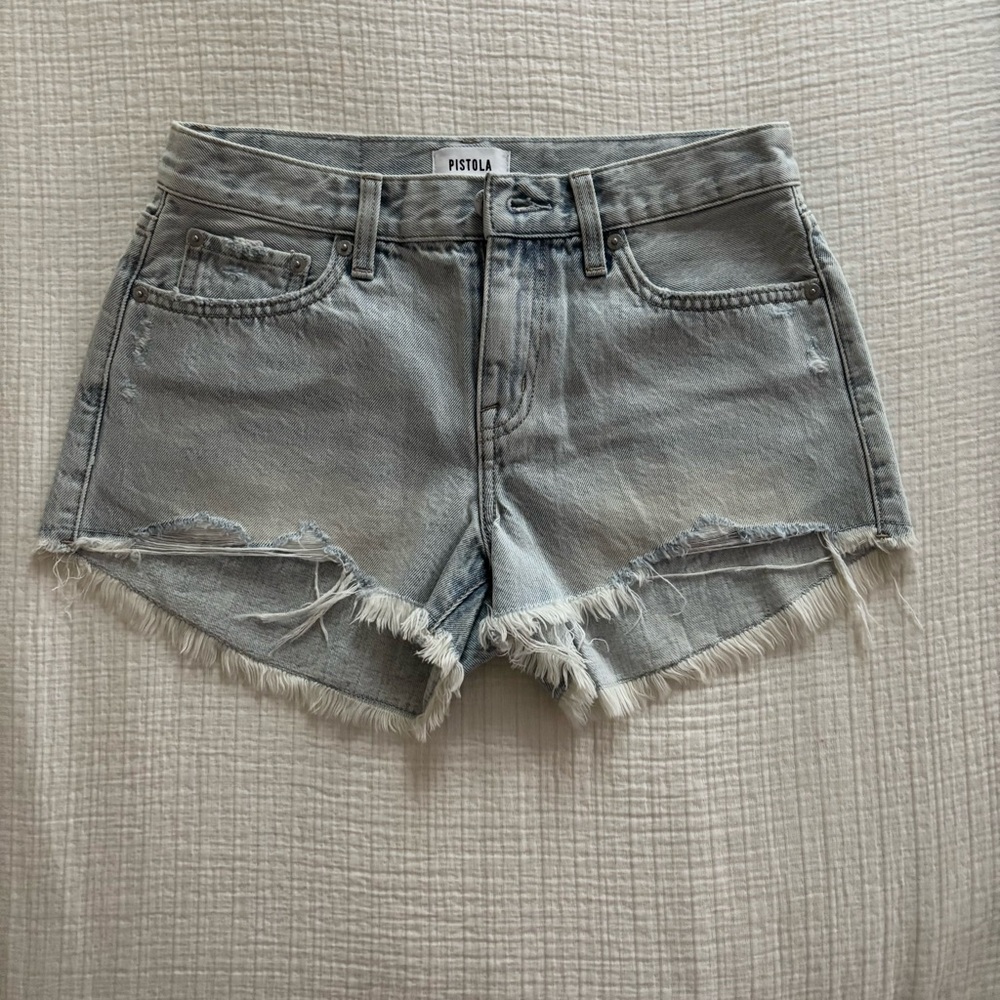 Pistola Women's Distressed Denim Shorts size 26 NWOT